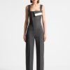 Maniere De Voir Tailored Pinstripe Jumpsuit | Jumpsuits & Playsuits