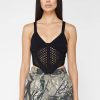 Maniere De Voir Crochet Knit Corset Top | Tops & T Shirts