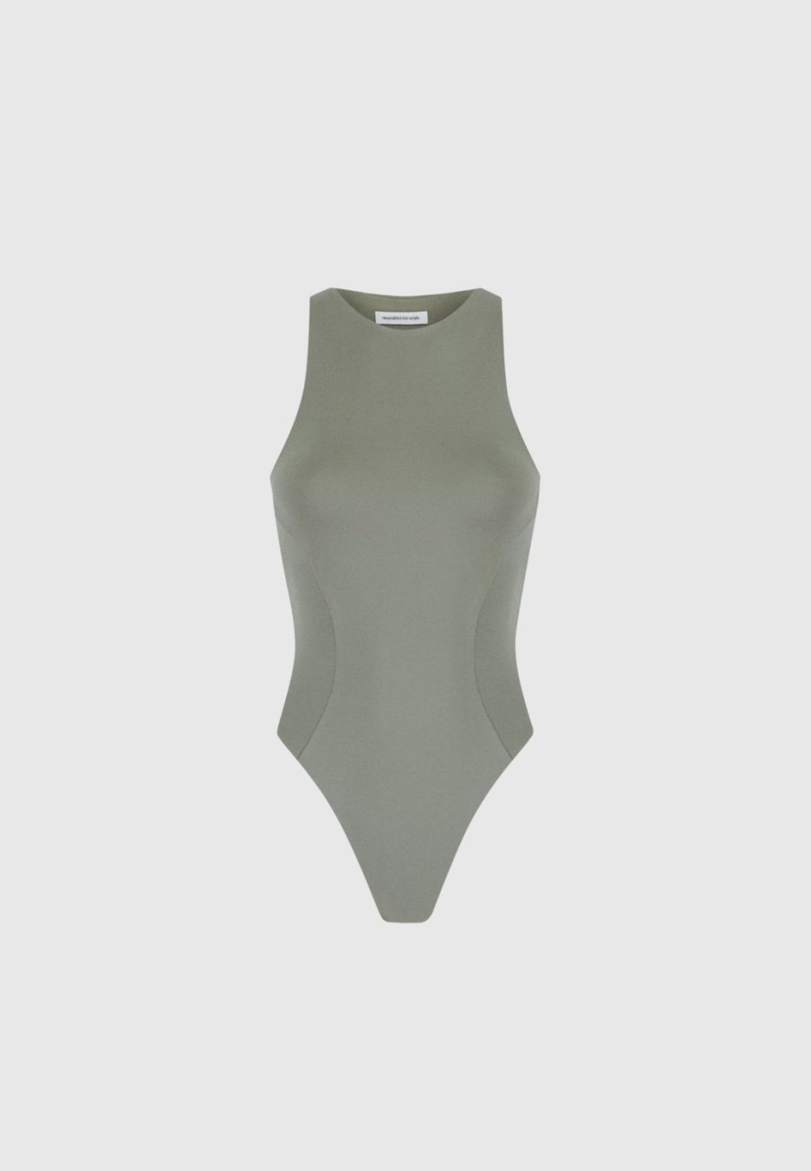 Maniere De Voir Eternelle Racer Neck Bodysuit | Bodysuits