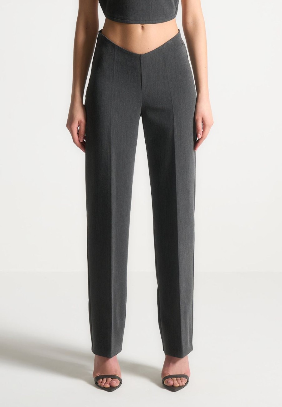 Maniere De Voir Curved Waist Tailored Trousers | Trousers