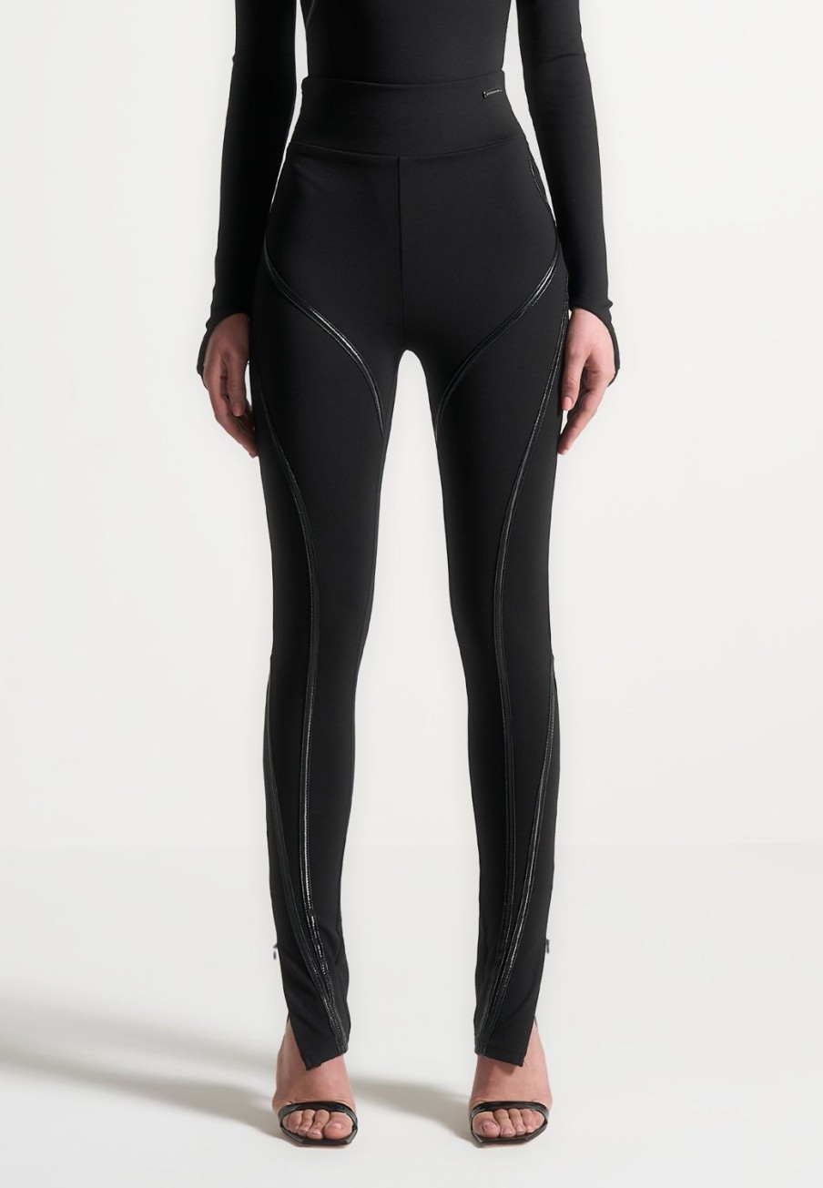 Maniere De Voir Contrast Contour Leggings | Leggings