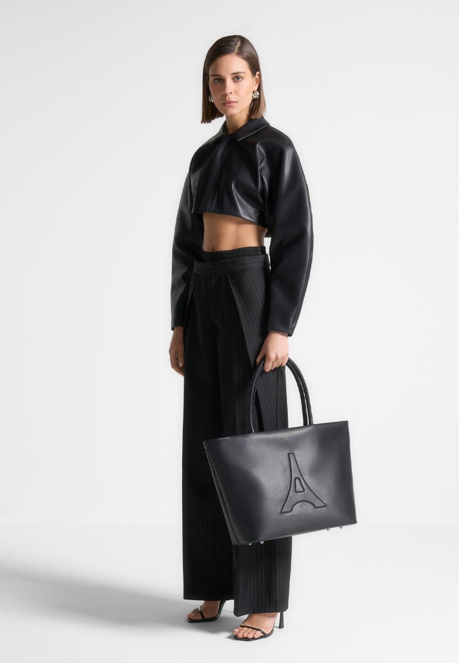 Maniere De Voir Vegan Leather Eiffel Tote Bag | Bags