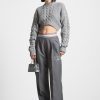 Maniere De Voir Cropped Cable Knit Jumper | Jumpers & Hoodies