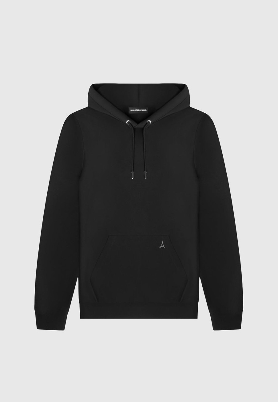 Maniere De Voir Eternel Neoprene Regular Fit Hoodie | Casual Co-Ords