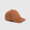 Maniere De Voir Signature Suede Cap - Tan | Hats