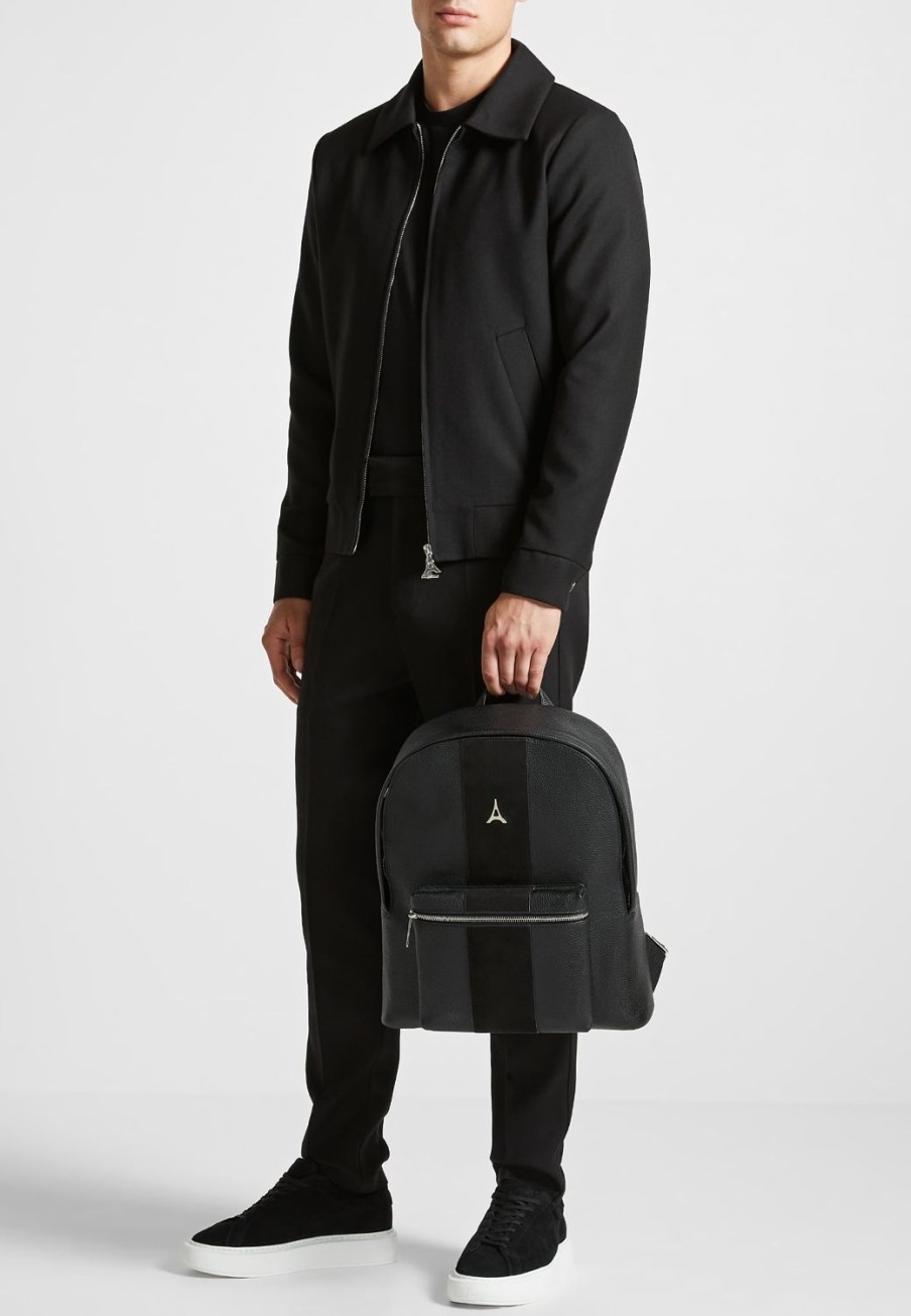 Maniere De Voir Vegan Leather Backpack With Suede Panel | Bags