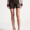 Maniere De Voir Rib Knit Track Shorts | Knitwear