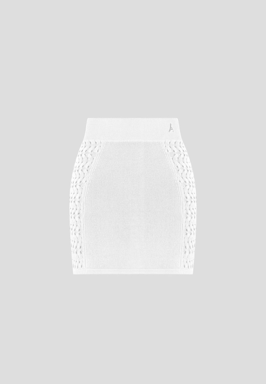 Maniere De Voir Textured Knitted Mini Skirt | Matching Sets