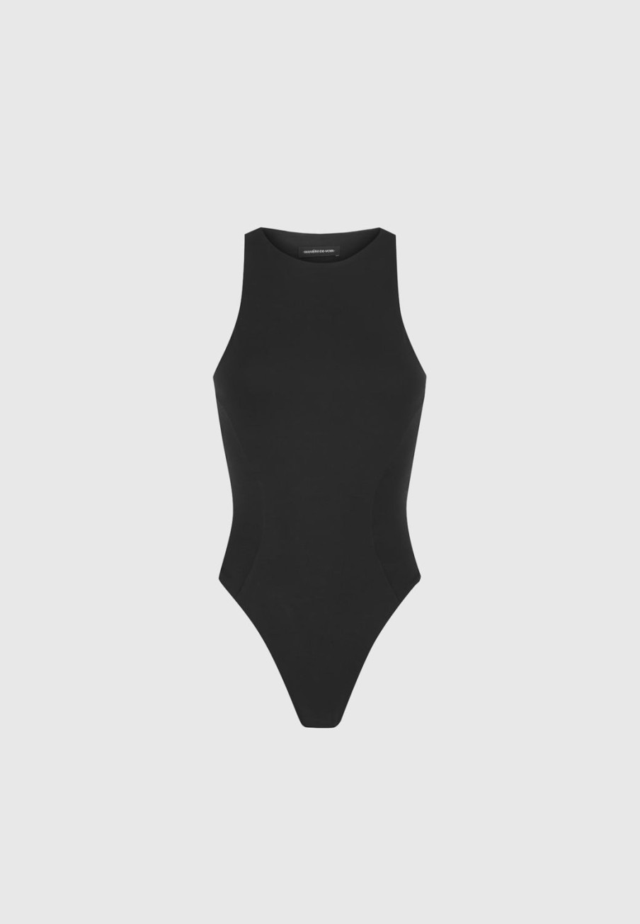 Maniere De Voir Eternelle Racer Neck Bodysuit | Bodysuits