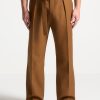 Maniere De Voir Textured Belted Tailored Trousers | Formal Trousers