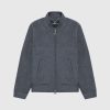 Maniere De Voir Wool Blend Marl Bomber Jacket | Modern Tailoring