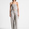 Maniere De Voir Cut Out Melange Tailored Trousers | Trousers