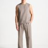 Maniere De Voir Textured Tailored Trousers | Modern Tailoring