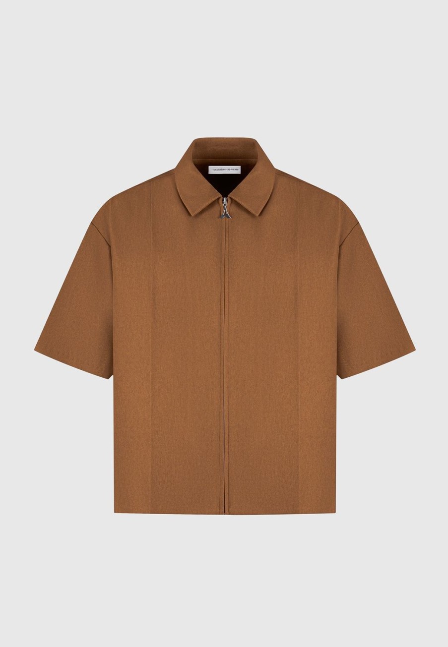 Maniere De Voir Boxy Shirt With Crease | Modern Tailoring