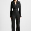 Maniere De Voir Tailored Fit And Flare Belted Jumpsuit | Jumpsuits & Playsuits