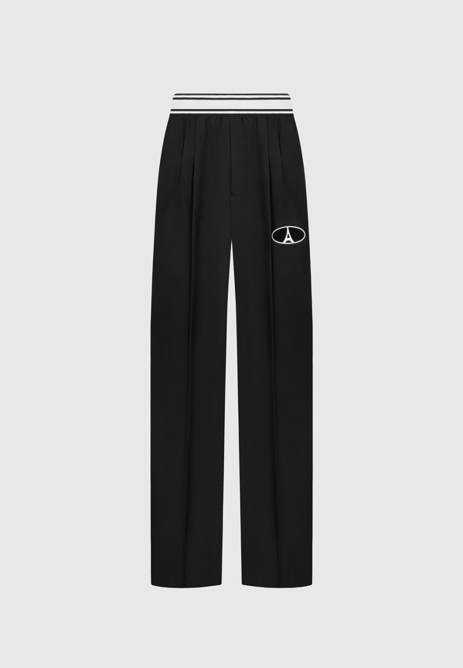 Maniere De Voir Elasticated Signature Pleated Trousers | Trousers