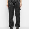 Maniere De Voir High Waisted Satin Cargo Trousers | Matching Sets