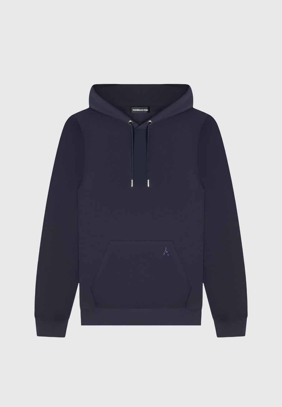 Maniere De Voir Eternel Neoprene Regular Fit Hoodie | Casual Co-Ords