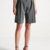 Maniere De Voir Pinstripe Tailored City Shorts | Shorts