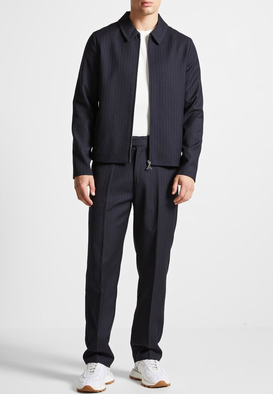 Maniere De Voir Pinstripe Tailored Trousers | Formal Trousers