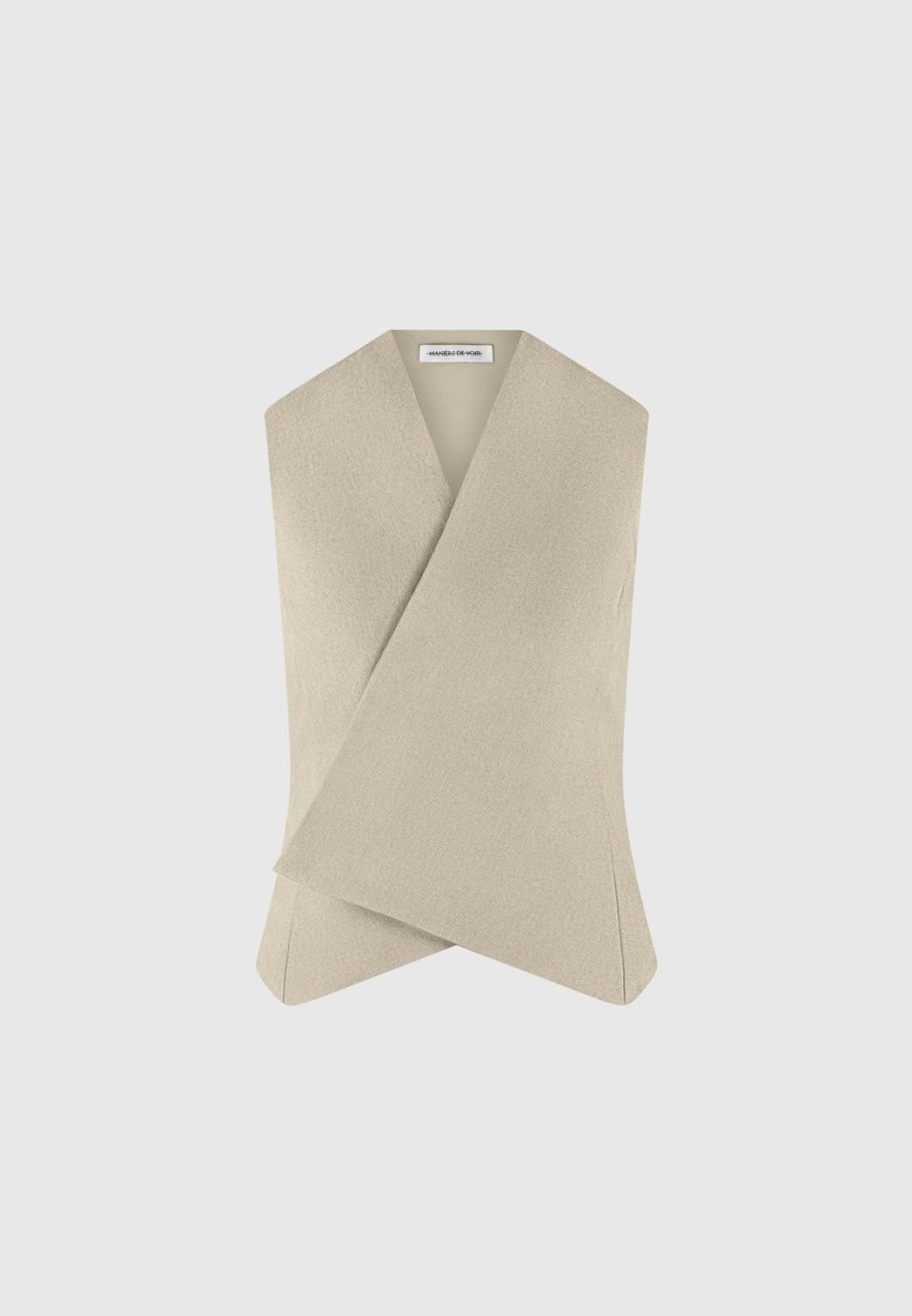 Maniere De Voir Tailored Wrap Waistcoat | Matching Sets