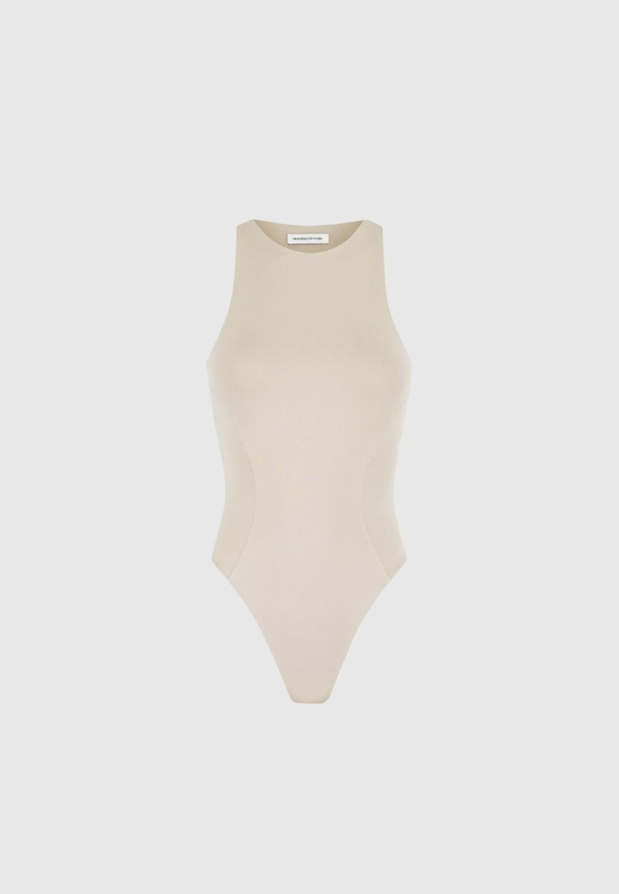 Maniere De Voir Eternelle Racer Neck Bodysuit | Bodysuits