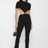 Maniere De Voir Knitted Backless Jumpsuit | Jumpsuits & Playsuits