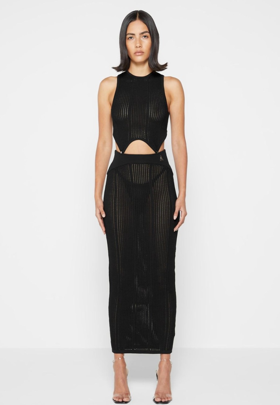 Maniere De Voir 2-In-1 Knitted Midaxi Dress | Dresses