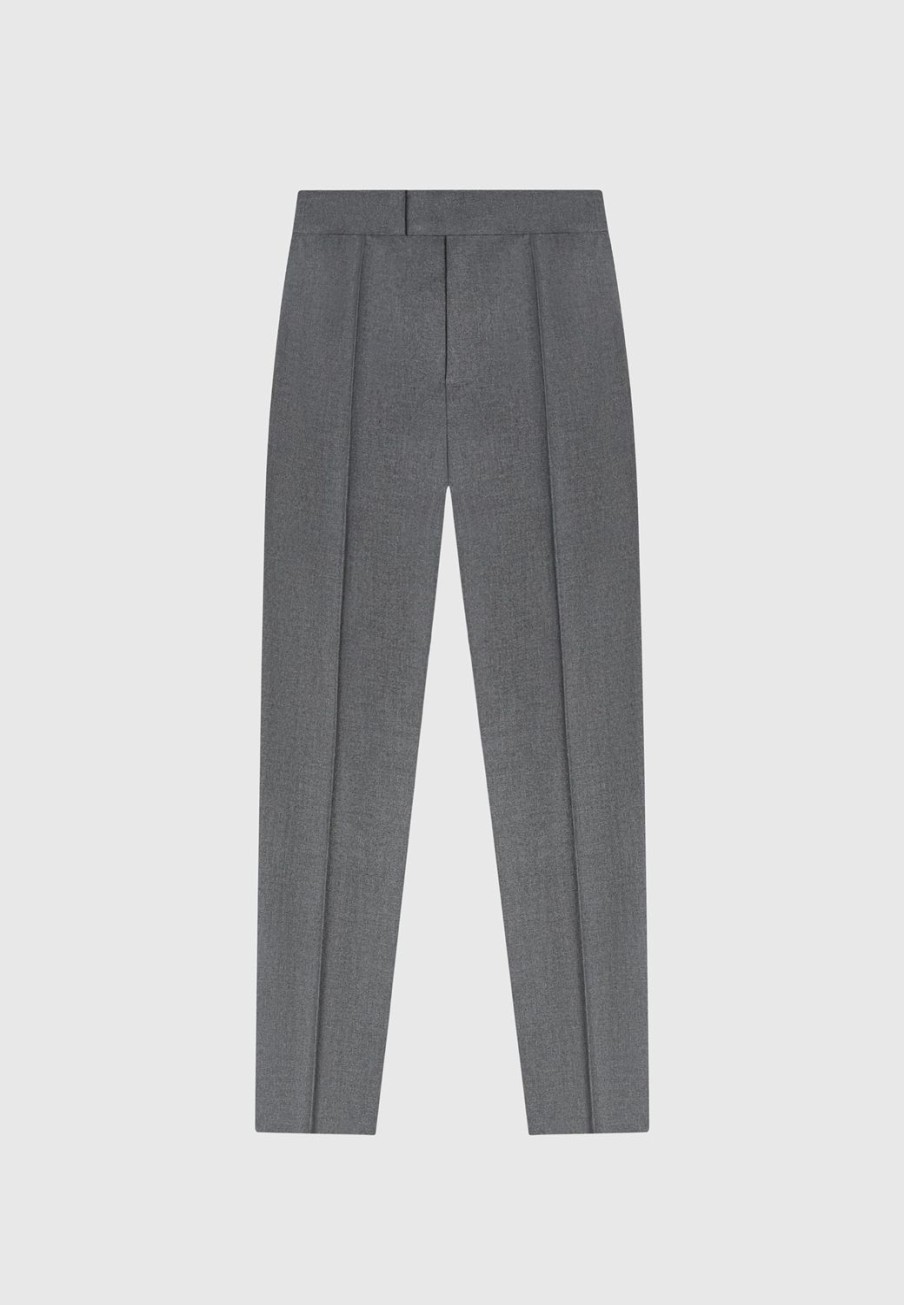 Maniere De Voir Tapered Fit Press Crease Tailored Trousers | Modern Tailoring