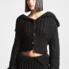 Maniere De Voir Chunky Knit Cardigan | Matching Sets