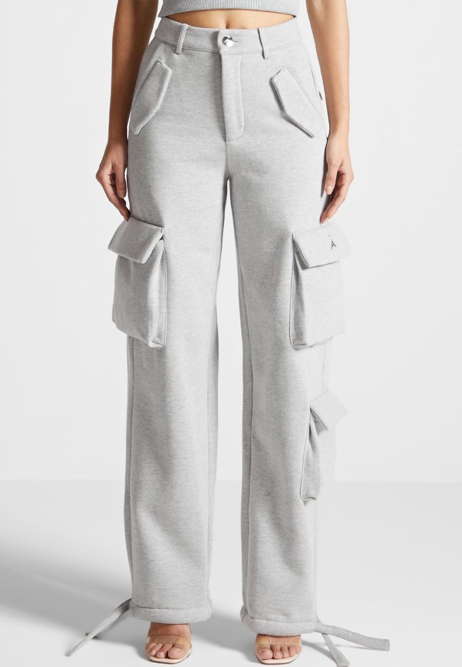 Maniere De Voir High Waisted Jersey Cargo Pants | Tracksuits