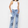 Maniere De Voir Line Art Boyfriend Jeans | Jeans