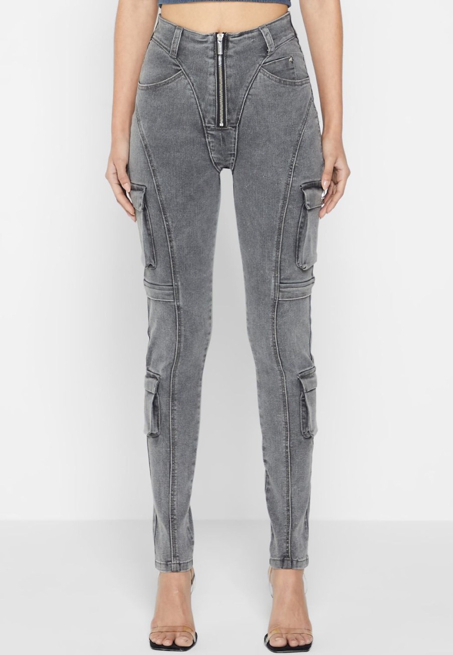 Maniere De Voir Cargo Pocket Skinny Jeans | Jeans