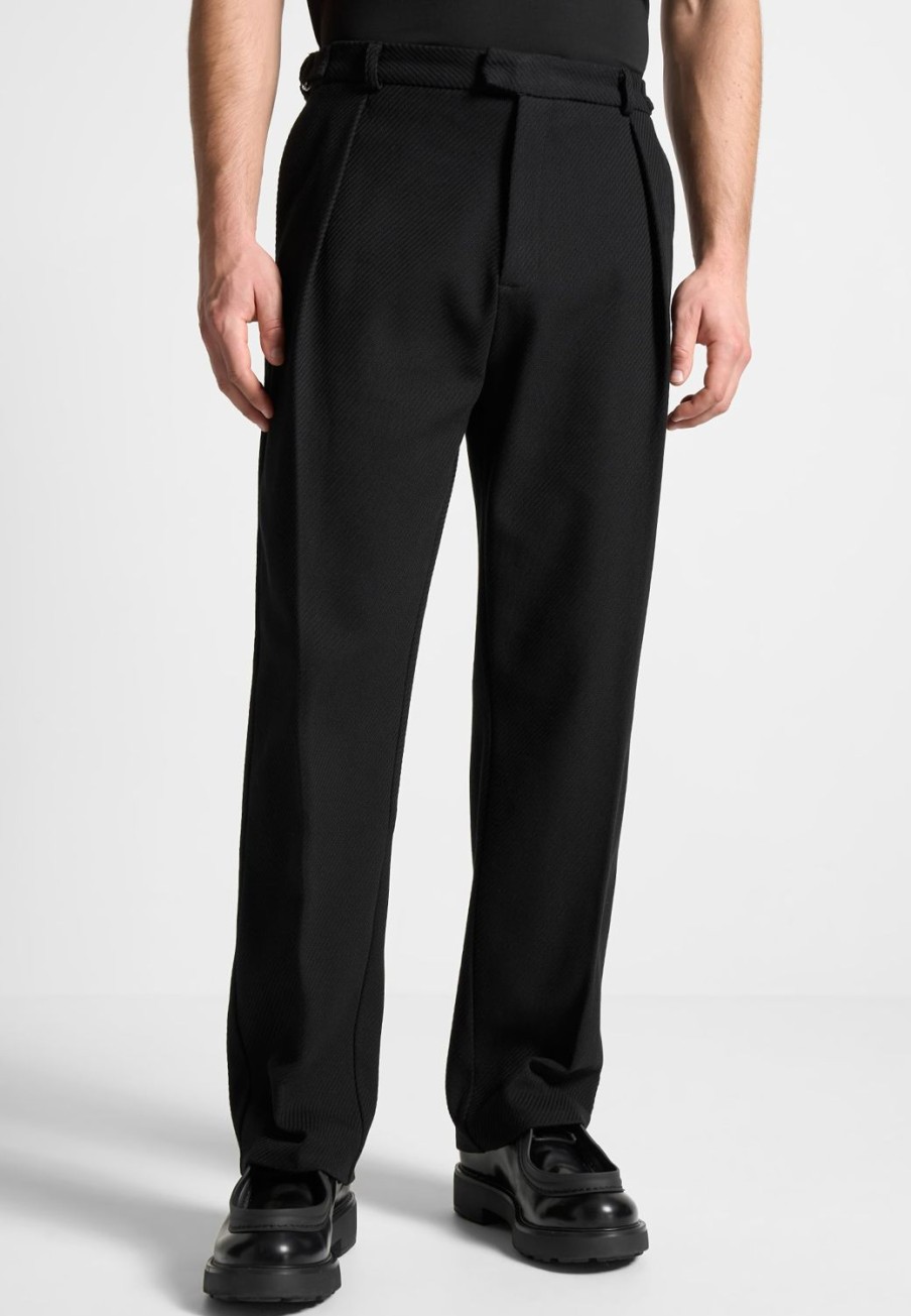 Maniere De Voir Twill Regular Trousers With Pleat | Modern Tailoring