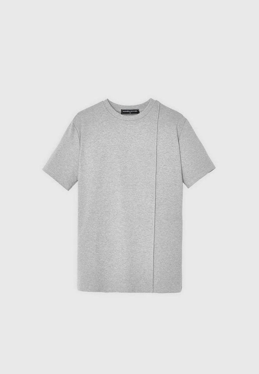 Maniere De Voir Eternel Slim Fit Cotton T-Shirt With Pintuck | T-Shirts & Tops