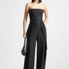 Maniere De Voir Tailored Pleat Jumpsuit With Belt | Jumpsuits & Playsuits