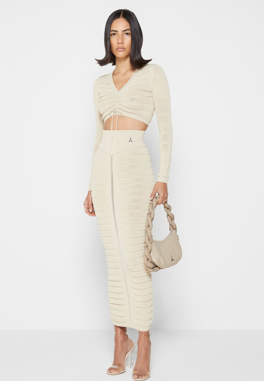 Maniere De Voir Contour Knit Maxi Skirt | Skirts