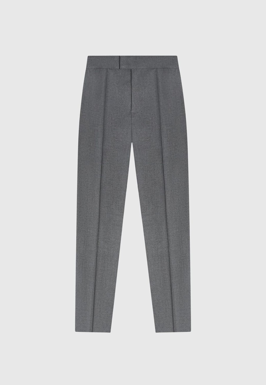 Maniere De Voir Tapered Fit Press Crease Tailored Trousers | Formal Trousers