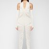 Maniere De Voir Knitted Contour Jumpsuit With Sleeves | Jumpsuits & Playsuits