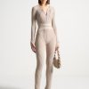 Maniere De Voir Knitted Two Tone Jumpsuit With Belt | Jumpsuits & Playsuits