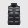 Maniere De Voir Vegan Leather Puffer Gilet | Jackets