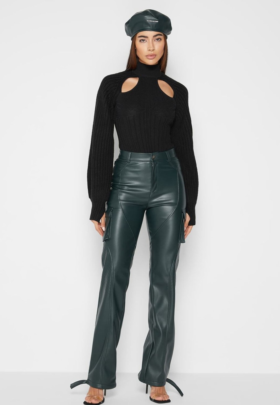 Maniere De Voir Jumper Bodysuit With Cut Out | Knitwear