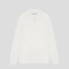 Maniere De Voir Merino Wool Long Sleeve Revere Polo Shirt | Polo Tops