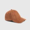 Maniere De Voir Signature Suede Cap - Tan | Hats