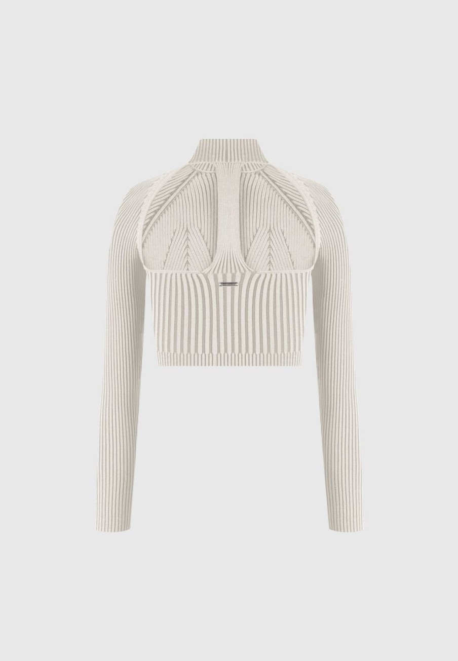 Maniere De Voir Knitted Backless Corset Top | Tops & T Shirts