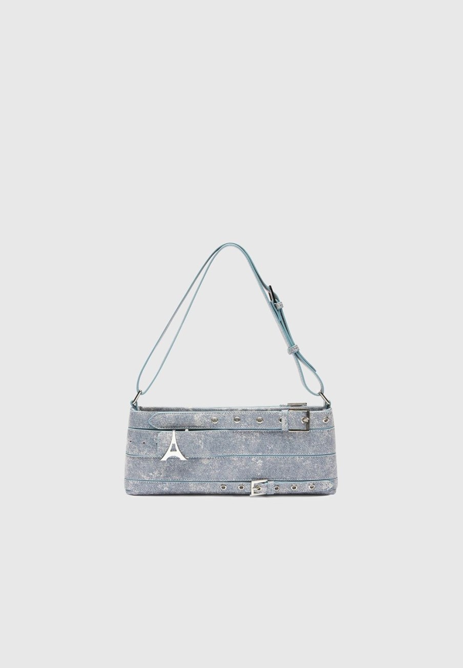 Maniere De Voir Denim Effect Eiffel Belt Bag | Bags