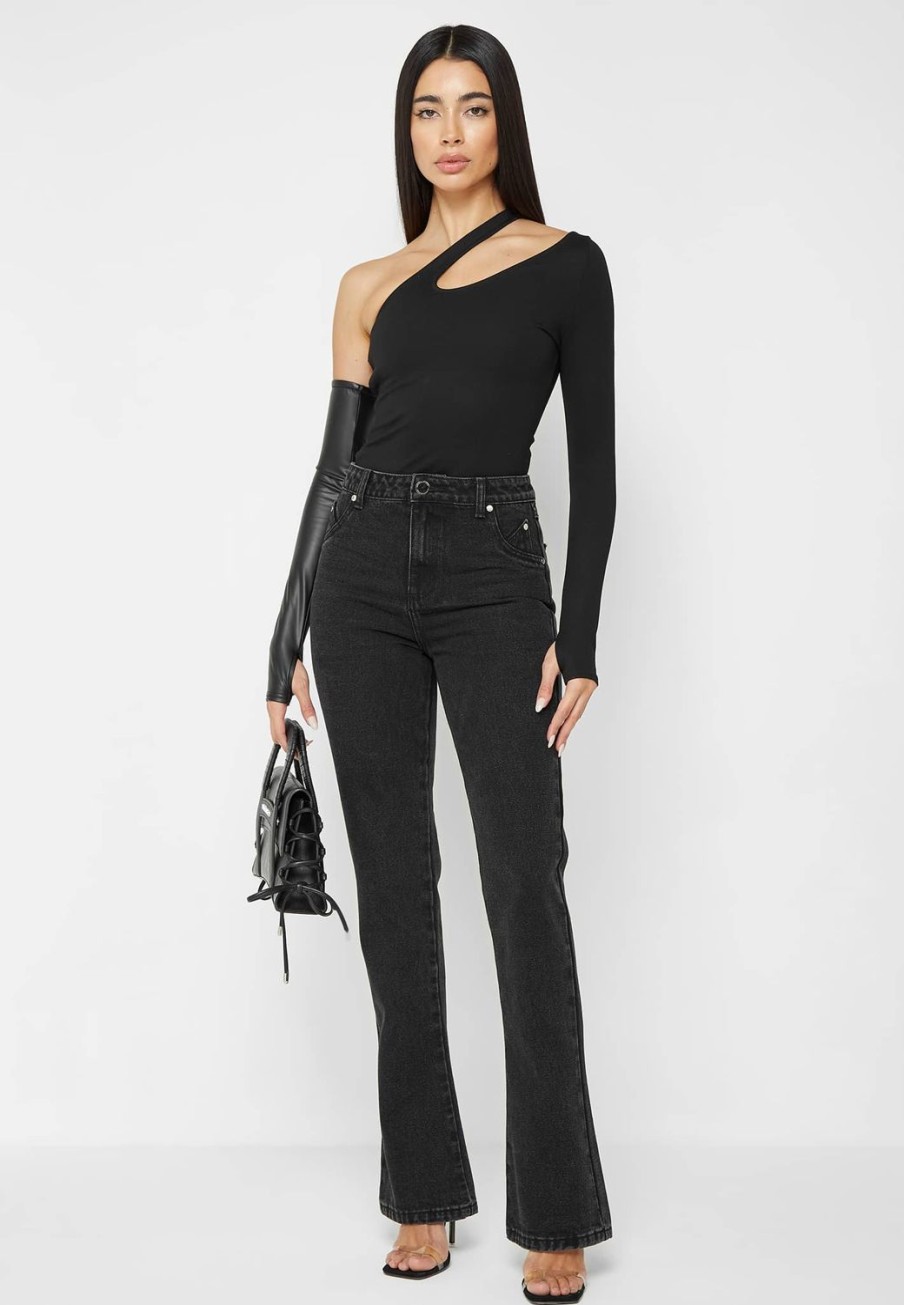 Maniere De Voir Mid Rise Flared Jeans | Jeans