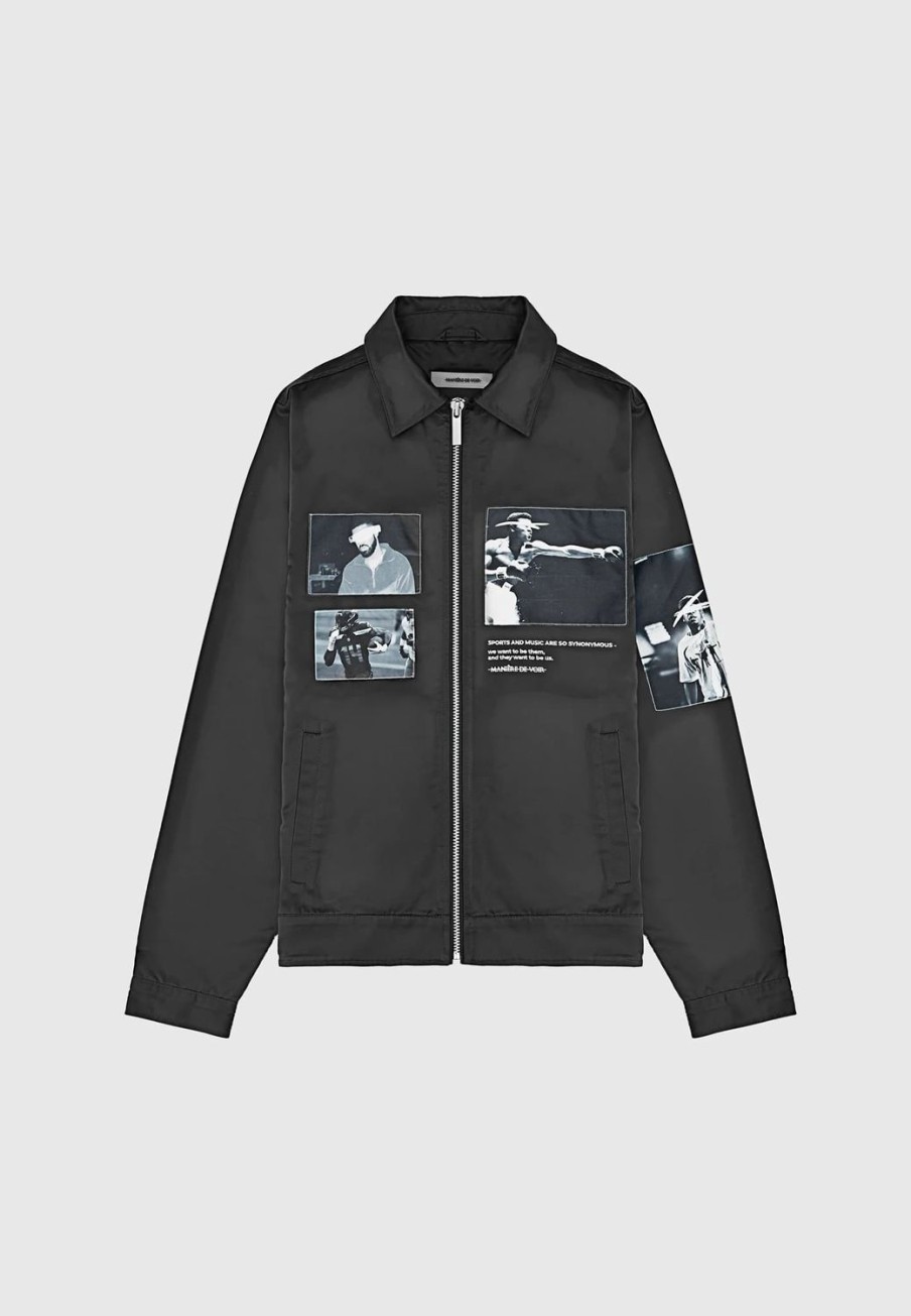 Maniere De Voir Satin Icon Jacket | Jackets