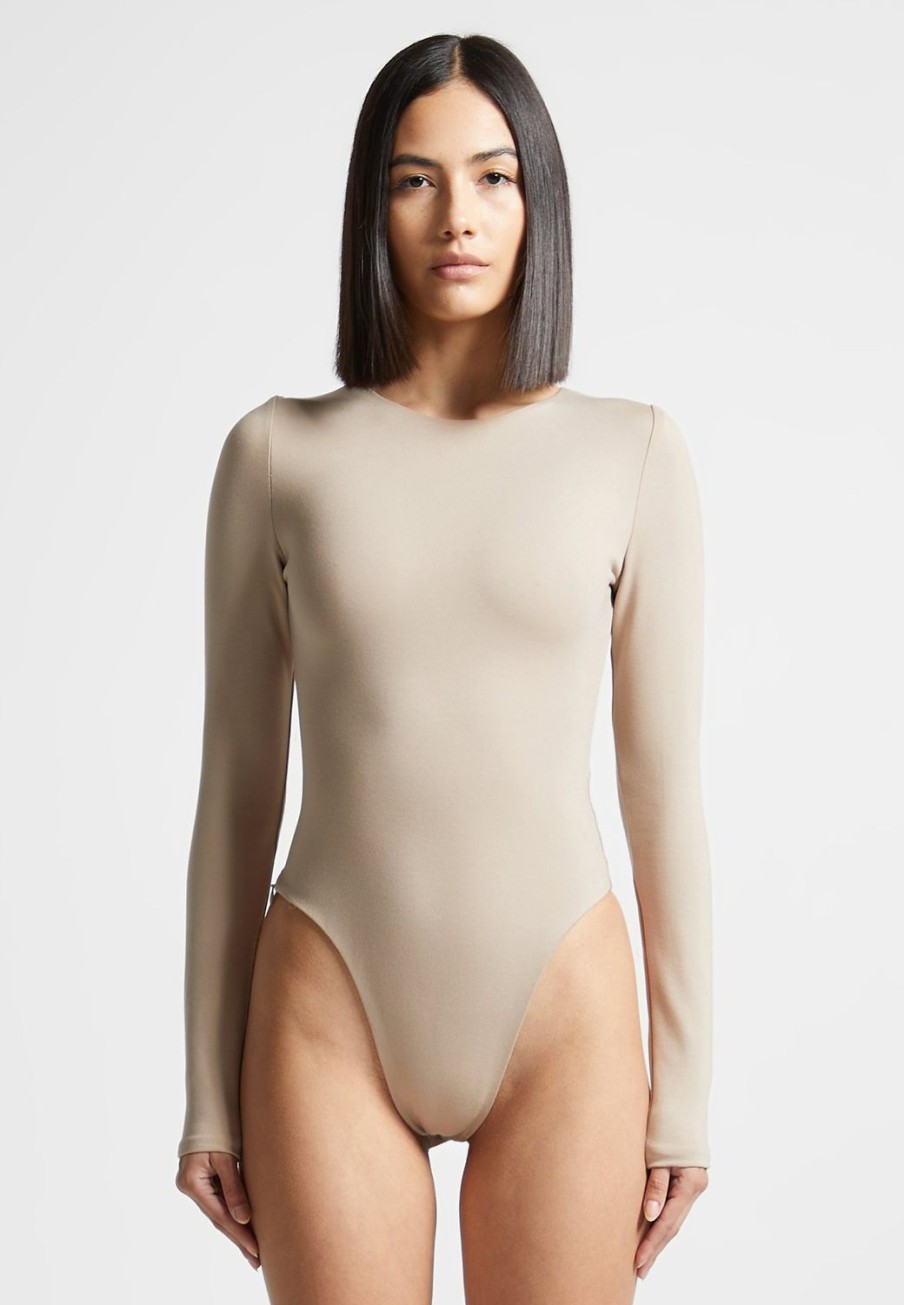 Maniere De Voir Eternelle Long Sleeve Bodysuit | Bodysuits