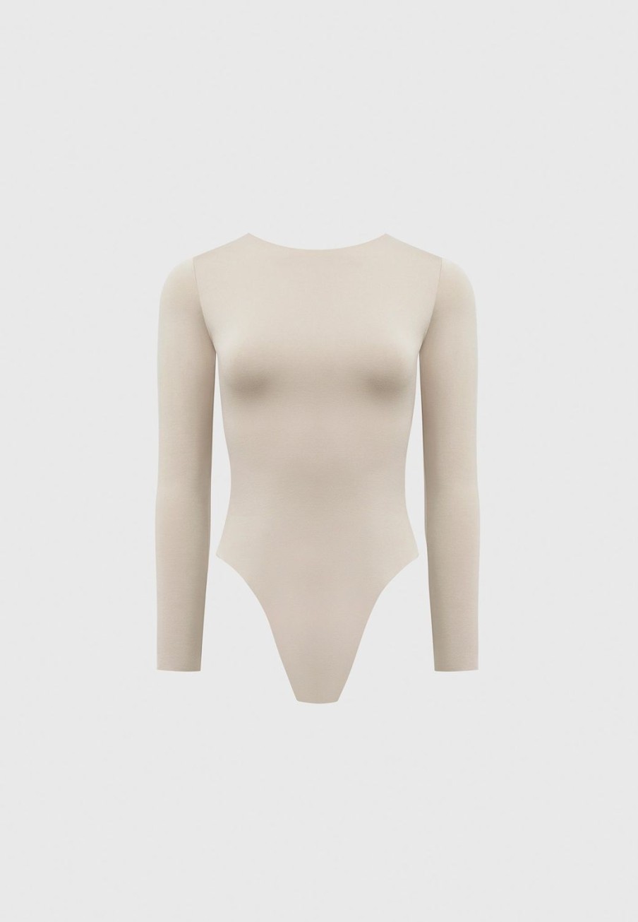 Maniere De Voir Eternelle Long Sleeve Bodysuit | Bodysuits